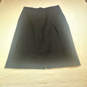 J. Crew Pencil Skirt Women's 6 Black 100% Wool Knee Length‎ 23 in Straight NWOT